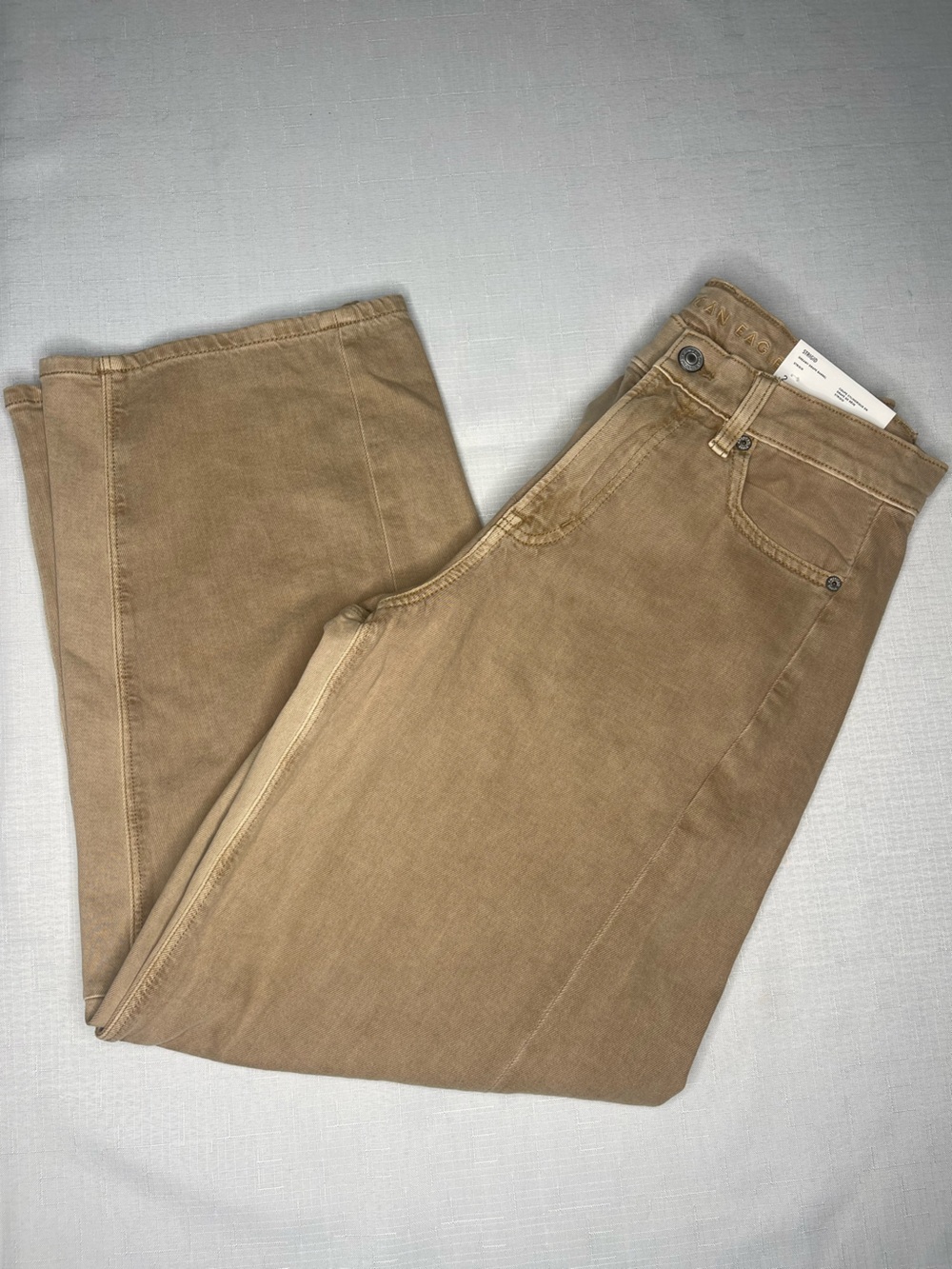 American Eagle Dreamy Drape Barrel Strigid Regular Mid-Rise Pants (2) NWT